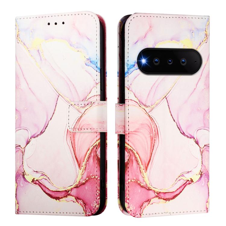For Natural AI Phone 5G PT003 Marble Pattern Flip Leather Phone Case