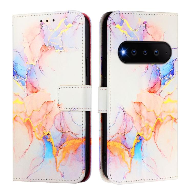 For Natural AI Phone 5G PT003 Marble Pattern Flip Leather Phone Case