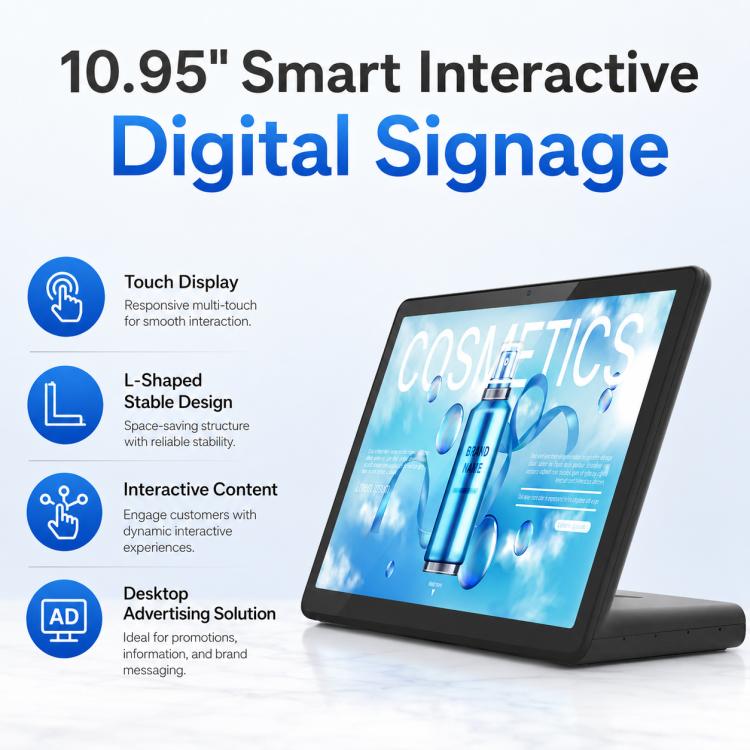 WL1109TH 10.95 inch Android OS Commercial Smart Touch Digital Signage, Plug:UK Plug