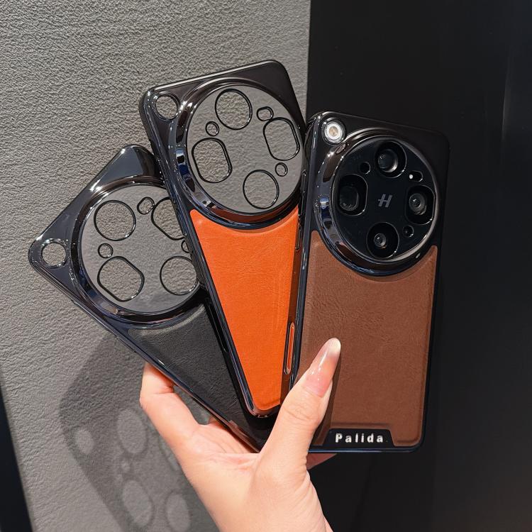 For OPPO Find X9 Ultra 5G Palida Electroplated Mecha-Style Vegan Leather Shockproof Phone Case