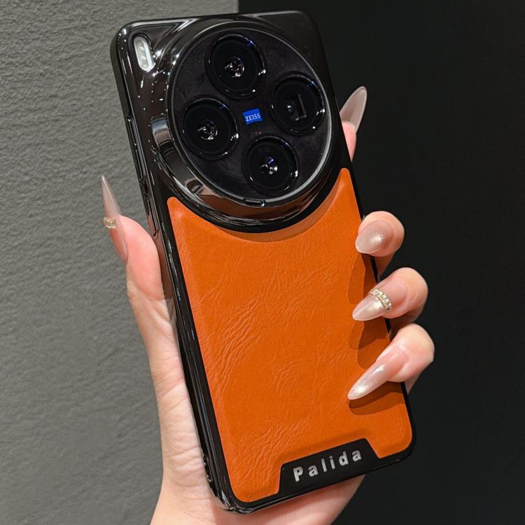 For vivo Y500 Pro 5G Palida Electroplated Mecha-Style Vegan Leather Shockproof Phone Case