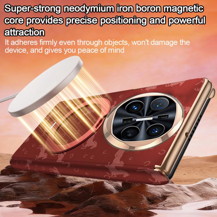 For Huawei Mate X5 Steed Pattern Magnetic Dual-axis Phone Case with Holder