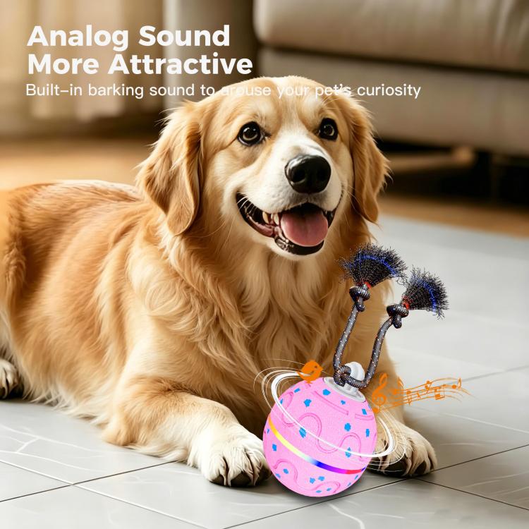 O21 Smart Automatic Pet Toy Ball Dog Training with Light & Sound & Rope