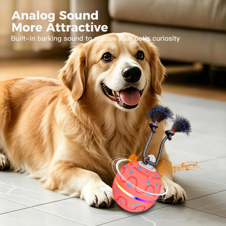 O21 Smart Automatic Pet Toy Ball Dog Training with Light & Sound & Rope