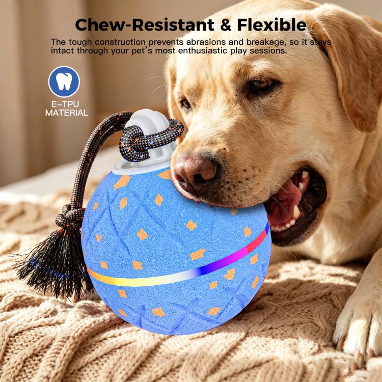 O22 Smart Automatic Pet Toy Ball Dog Training with Light & Sound & Rope