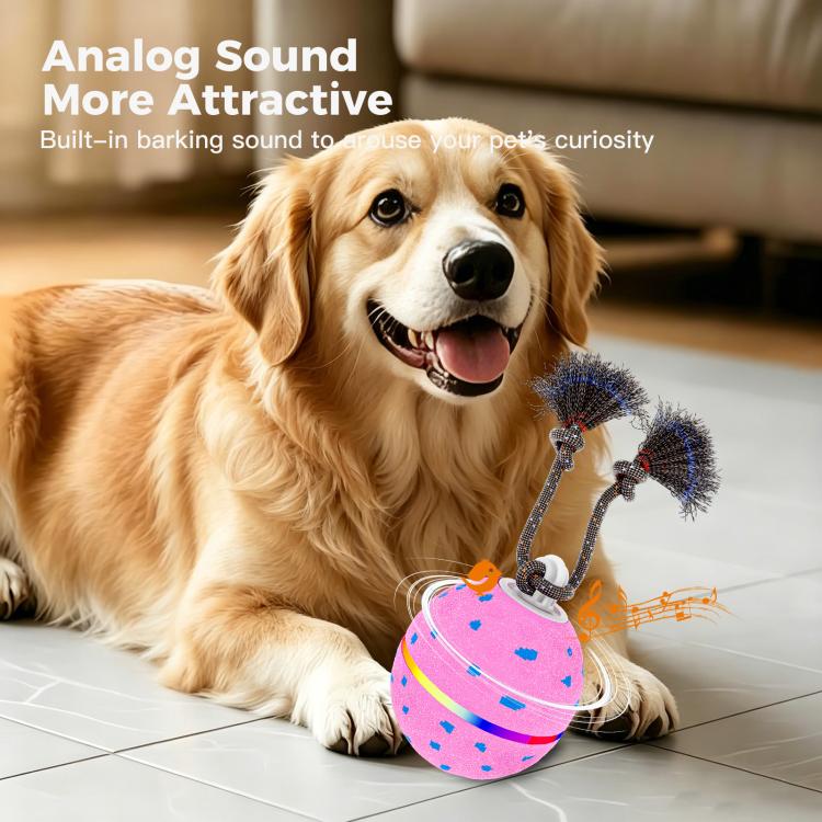 O23 Smart Automatic Pet Toy Ball Dog Training with Light & Sound & Rope