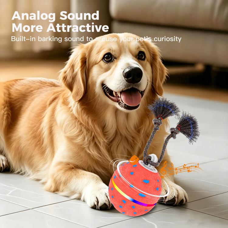 O23 Smart Automatic Pet Toy Ball Dog Training with Light & Sound & Rope