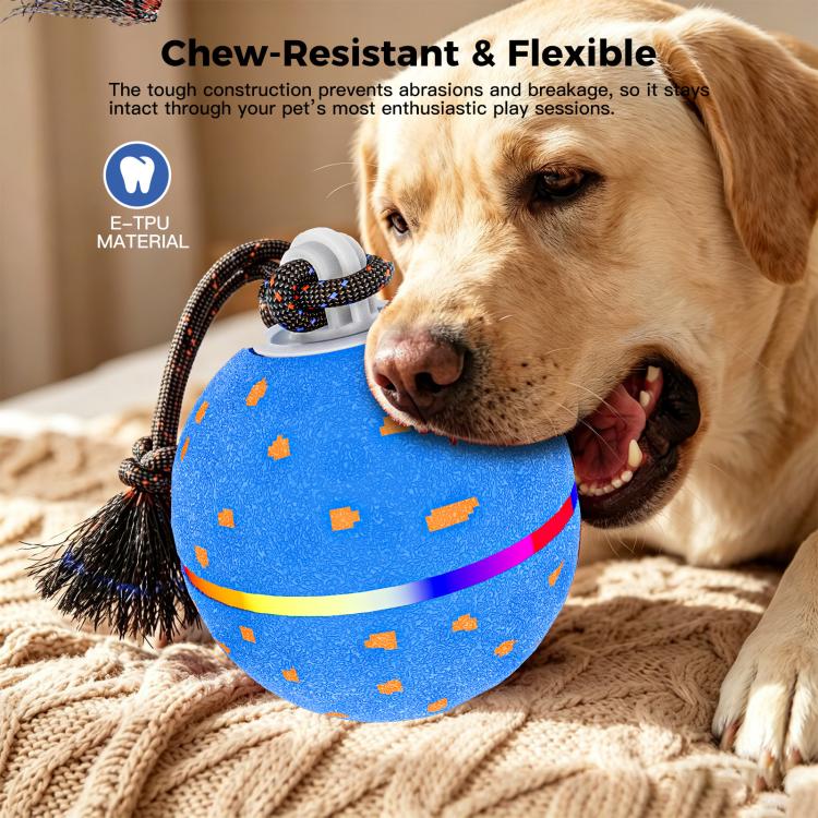 O23 Smart Automatic Pet Toy Ball Dog Training with Light & Sound & Rope