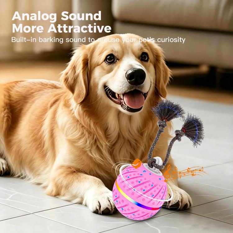 O24 Smart Automatic Pet Toy Ball Dog Training with Light & Sound & Rope