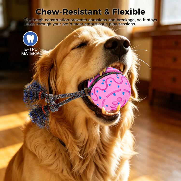 O27 Smart Automatic Pet Toy Ball Dog Training with Sound & Rope