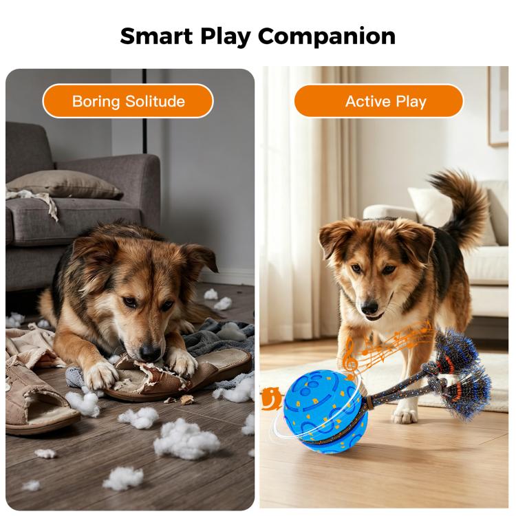 O27 Smart Automatic Pet Toy Ball Dog Training with Sound & Rope