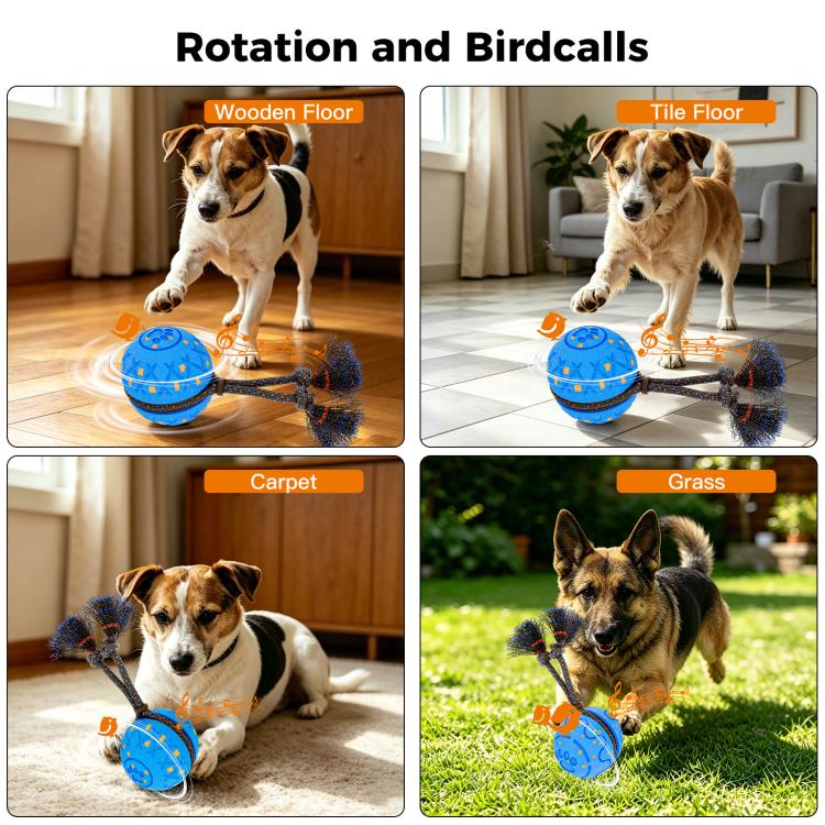 O28 Smart Automatic Pet Toy Ball Dog Training with Sound & Rope