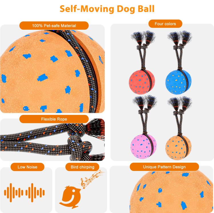 O29 Smart Automatic Pet Toy Ball Dog Training with Sound & Rope