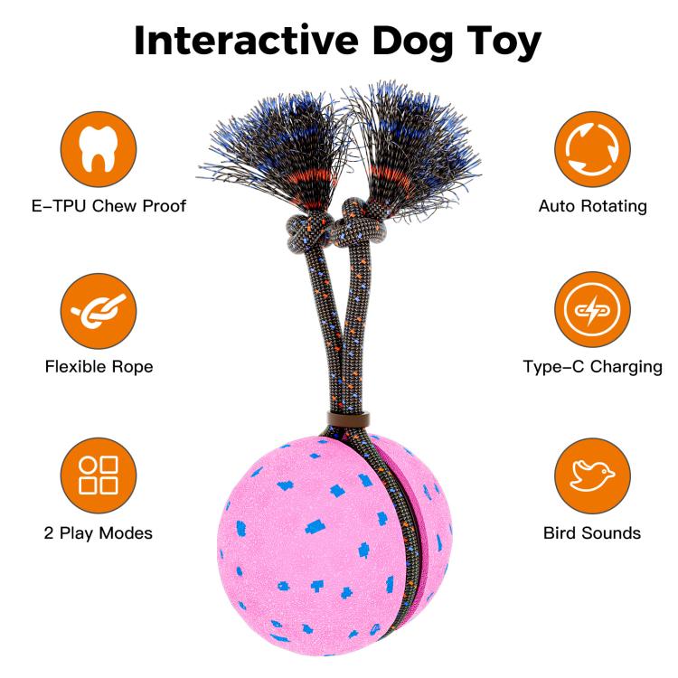 O29 Smart Automatic Pet Toy Ball Dog Training with Sound & Rope