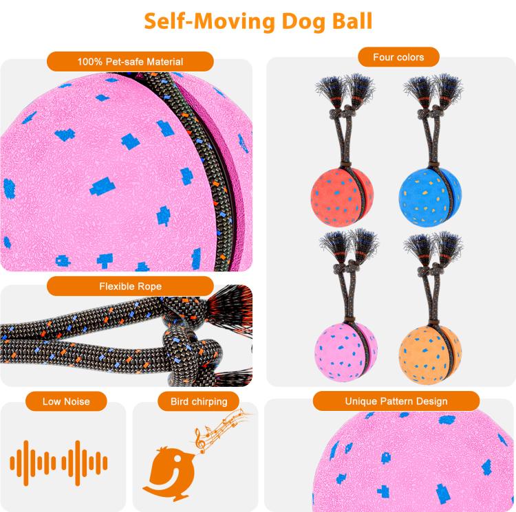 O29 Smart Automatic Pet Toy Ball Dog Training with Sound & Rope