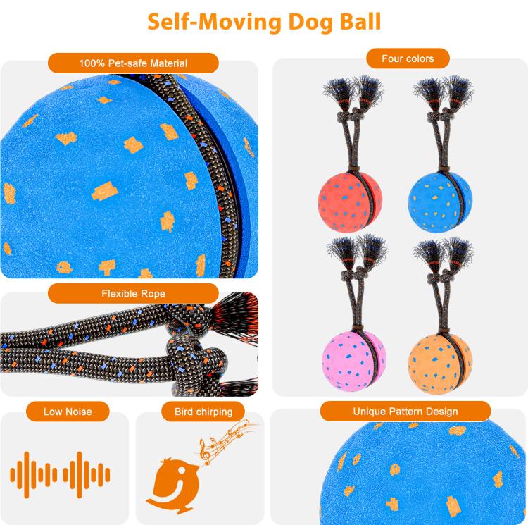 O29 Smart Automatic Pet Toy Ball Dog Training with Sound & Rope