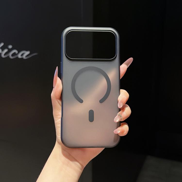 For iPhone 17 Pro Cloud Edge Floating Semi-Transparent Matte Magnetic Phone Case