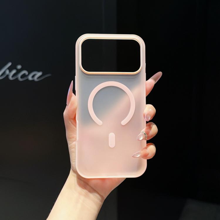 For iPhone 17 Pro Max Cloud Edge Floating Semi-Transparent Matte Magnetic Phone Case