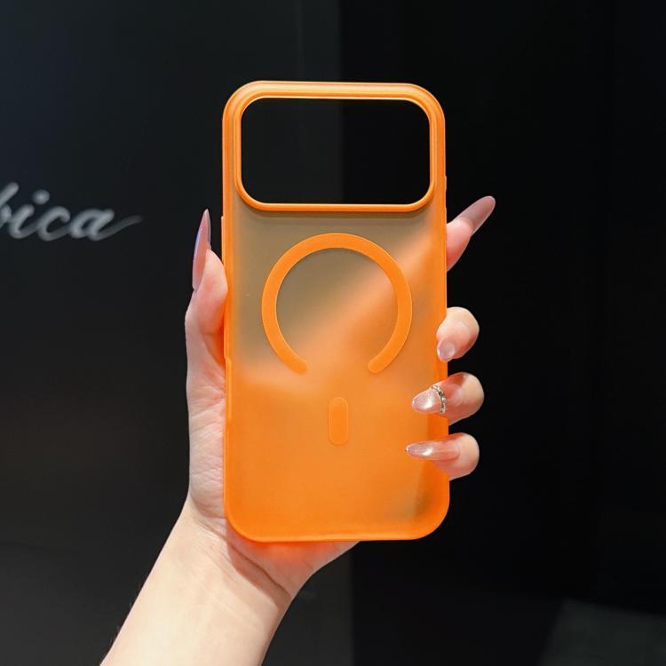 For iPhone 17 Pro Max Cloud Edge Floating Semi-Transparent Matte Magnetic Phone Case