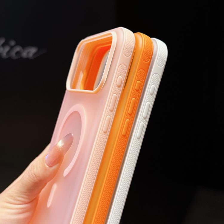 For iPhone 17 Pro Max Cloud Edge Floating Semi-Transparent Matte Magnetic Phone Case
