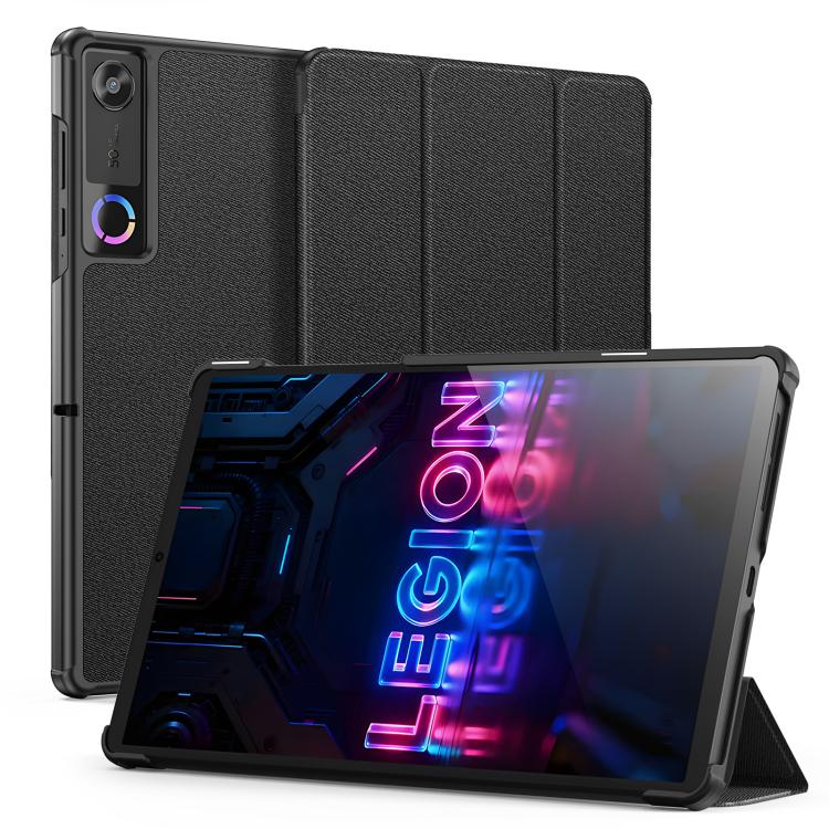 For Lenovo Legion Tab / Y700 Gen 5 DUX DUCIS Domo Series Magnetic Flip Leather Tablet Case - Black