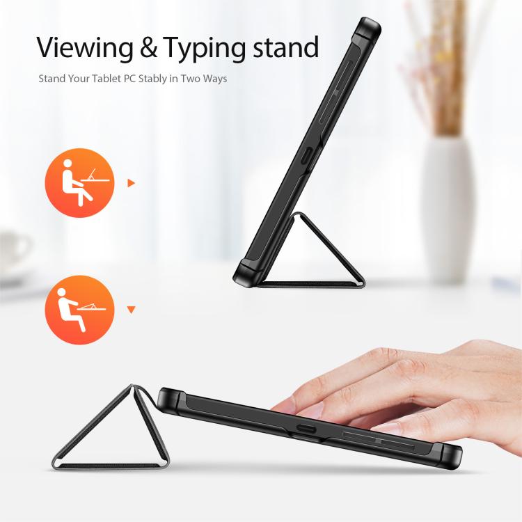 For Lenovo Legion Tab / Y700 Gen 5 DUX DUCIS Domo Series Magnetic Flip Leather Tablet Case - Black