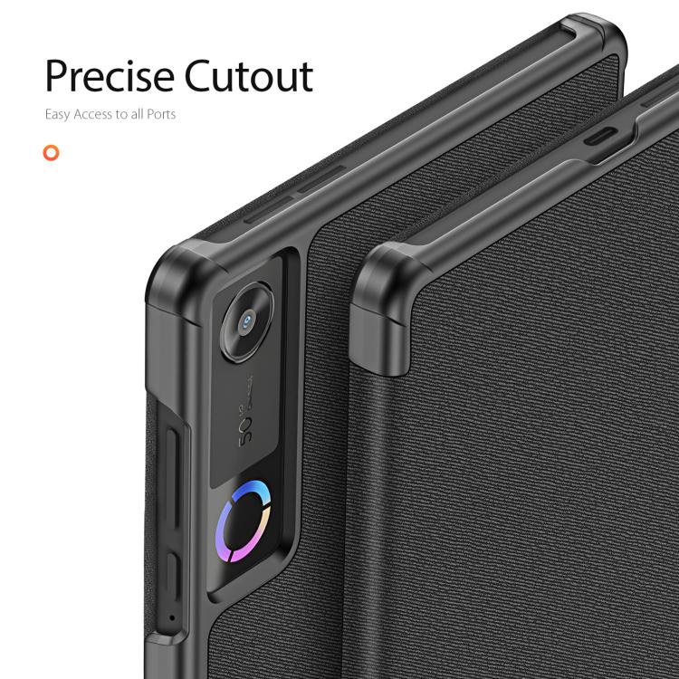 For Lenovo Legion Tab / Y700 Gen 5 DUX DUCIS Domo Series Magnetic Flip Leather Tablet Case - Black