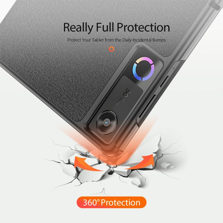 For Lenovo Legion Tab / Y700 Gen 5 DUX DUCIS Domo Series Magnetic Flip Leather Tablet Case - Black