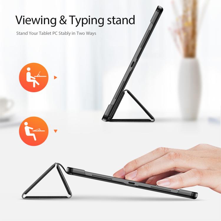 For Lenovo Idea Tab Pro Gen 2 13 inch DUX DUCIS Domo Series Magnetic Flip Leather Tablet Case - Black