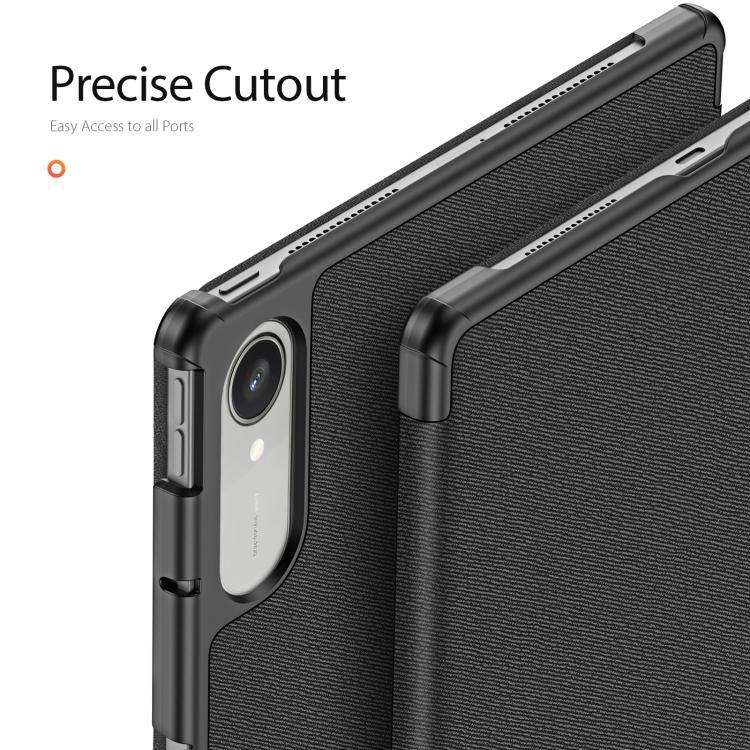 For Lenovo Idea Tab Pro Gen 2 13 inch DUX DUCIS Domo Series Magnetic Flip Leather Tablet Case - Black