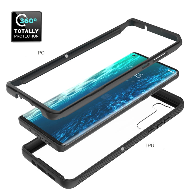 For Motorola Moto Edge Starry Sky Solid Color Series Shockproof PC + TPU Protective Case