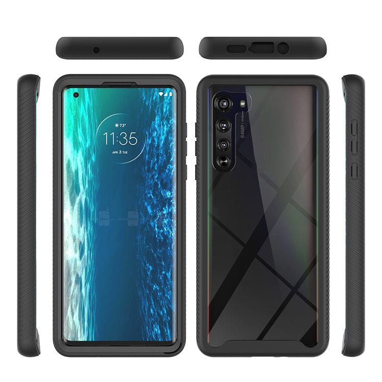 For Motorola Moto Edge Starry Sky Solid Color Series Shockproof PC + TPU Protective Case