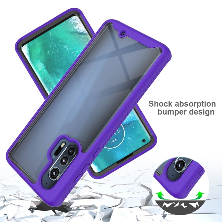For Motorola Moto Edge Plus Starry Sky Solid Color Series Shockproof PC + TPU Protective Case