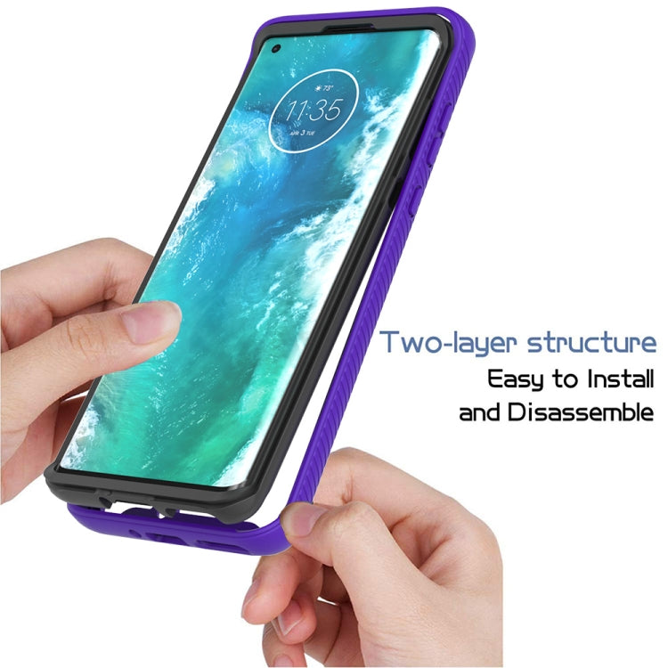 For Motorola Moto Edge Plus Starry Sky Solid Color Series Shockproof PC + TPU Protective Case