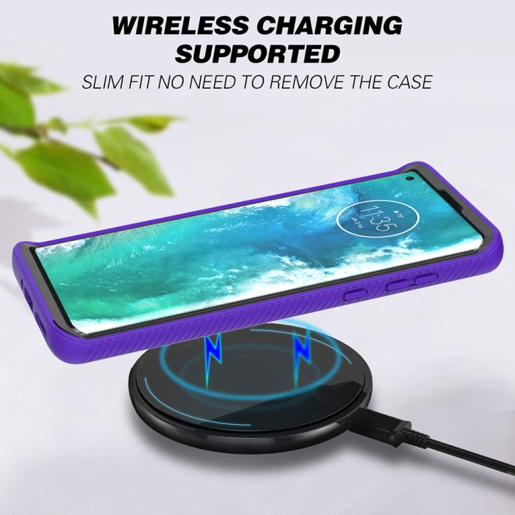 For Motorola Moto Edge Plus Starry Sky Solid Color Series Shockproof PC + TPU Protective Case