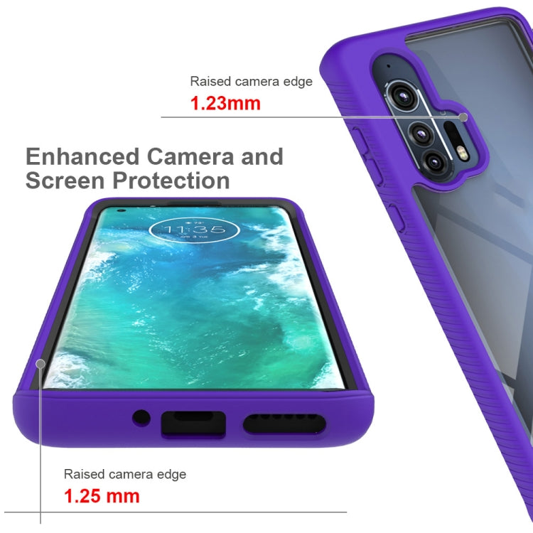 For Motorola Moto Edge Plus Starry Sky Solid Color Series Shockproof PC + TPU Protective Case