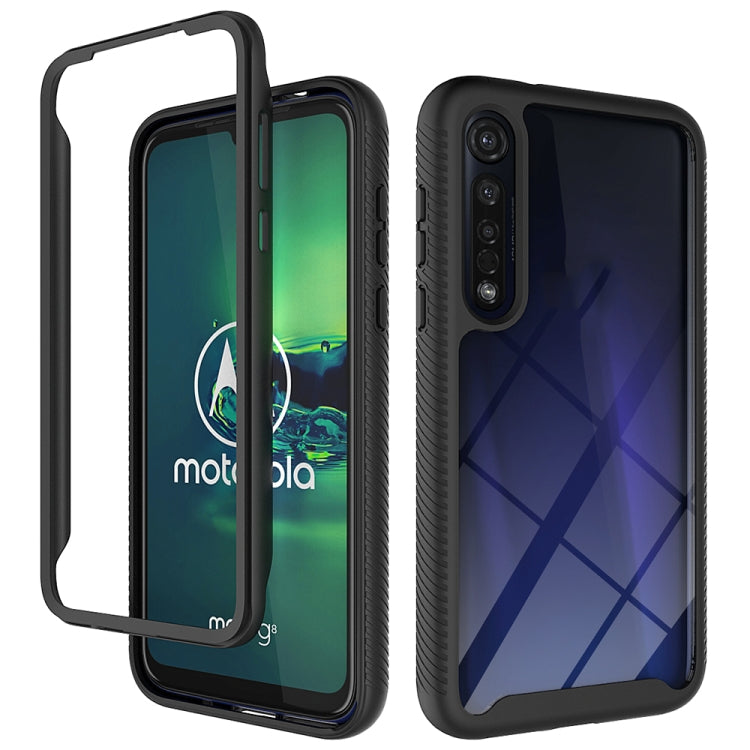 For Motorola Moto G8 Plus Starry Sky Solid Color Series Shockproof PC + TPU Protective Case