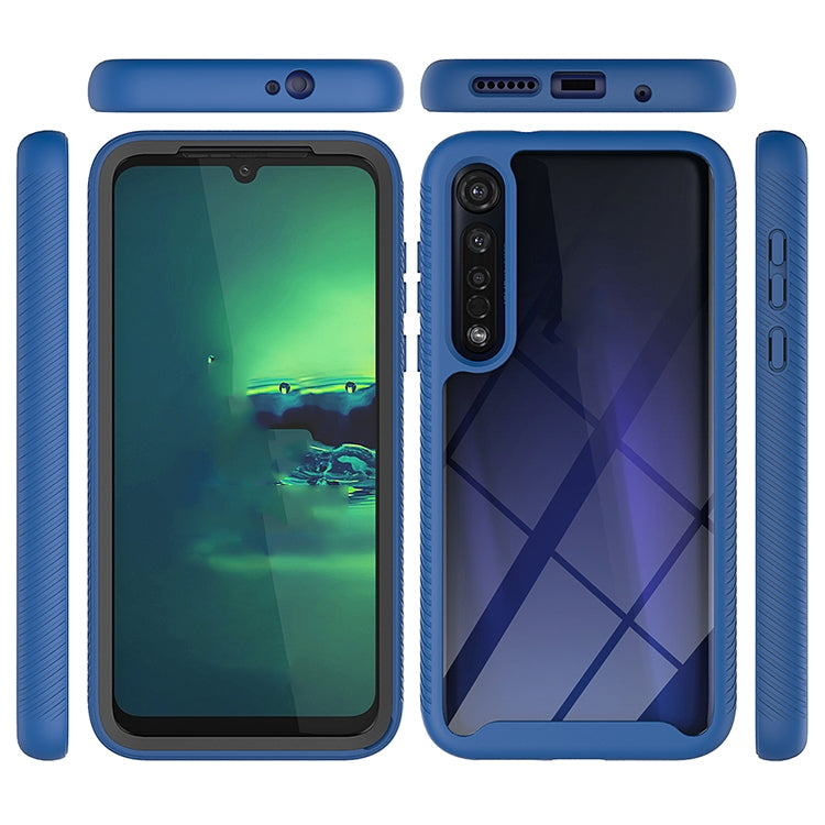 For Motorola Moto G8 Plus Starry Sky Solid Color Series Shockproof PC + TPU Protective Case