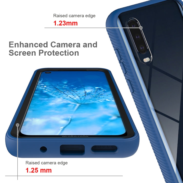 For Motorola Moto G8 Starry Sky Solid Color Series Shockproof PC + TPU Protective Case