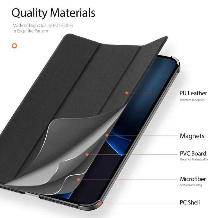 For OPPO Pad Mini 8.8 inch 2026 DUX DUCIS Domo Series Magnetic Flip Leather Tablet Case