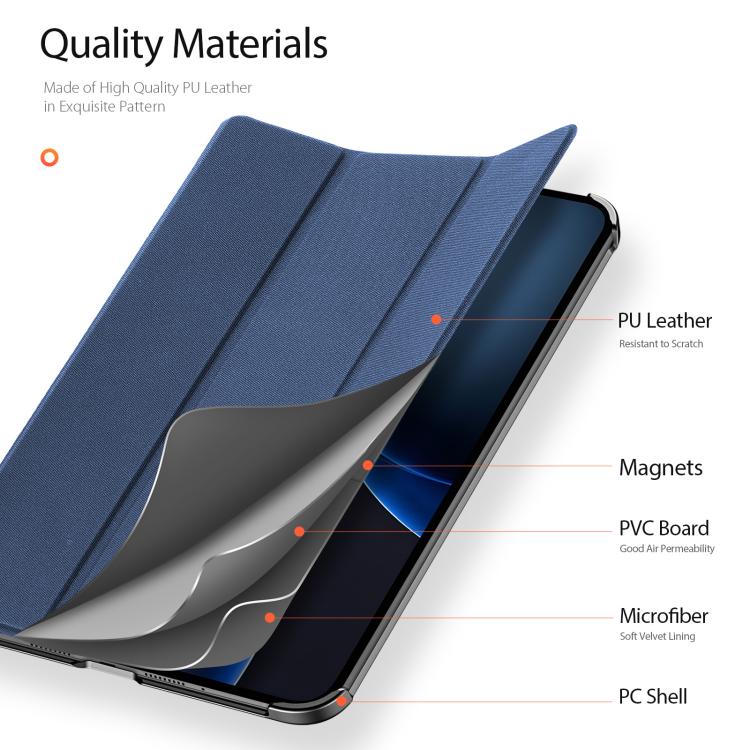 For OPPO Pad Mini 8.8 inch 2026 DUX DUCIS Domo Series Magnetic Flip Leather Tablet Case