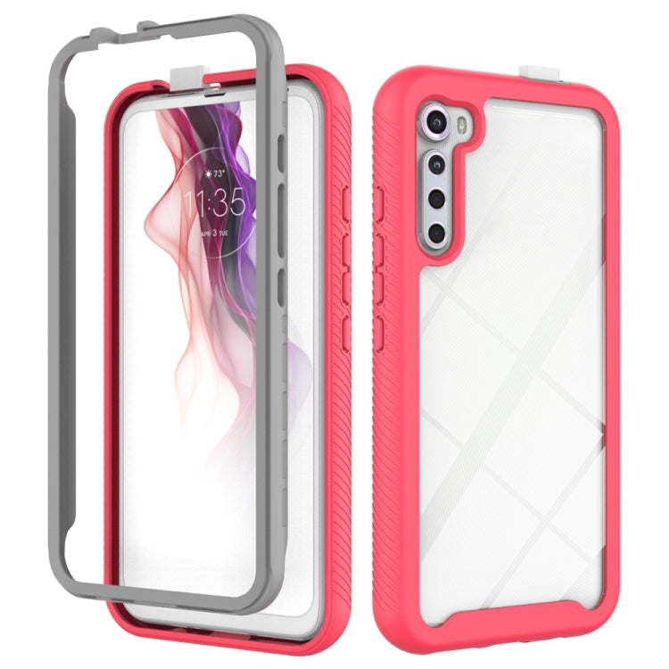 For Motorola Moto One Fusion Plus Starry Sky Solid Color Series Shockproof PC + TPU Protective Case