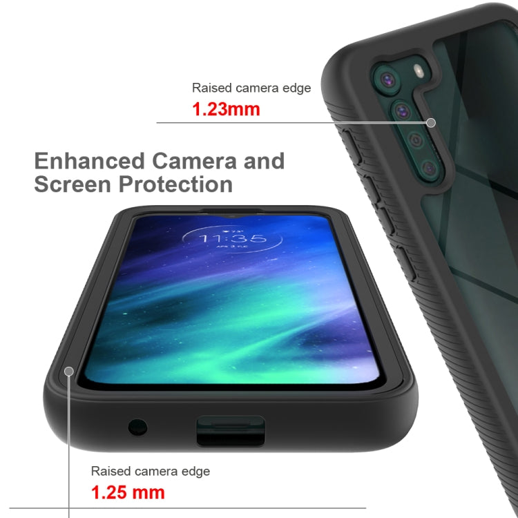 For Motorola Moto One Fusion Starry Sky Solid Color Series Shockproof PC + TPU Protective Case