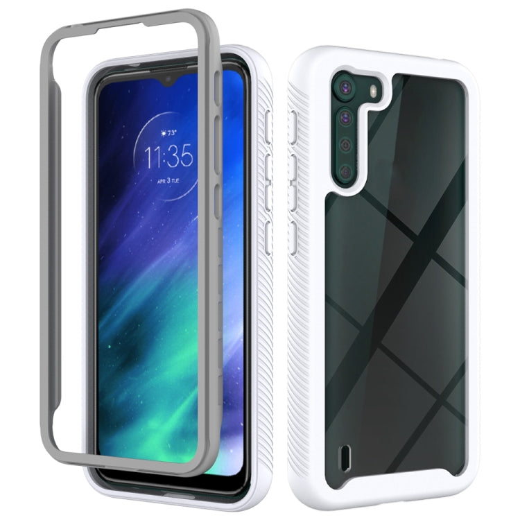 For Motorola Moto One Fusion Starry Sky Solid Color Series Shockproof PC + TPU Protective Case