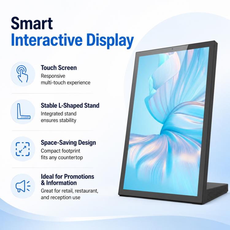 WL1539T 15.6 inch Android OS Commercial Smart Touch Digital Signage, Plug:UK Plug