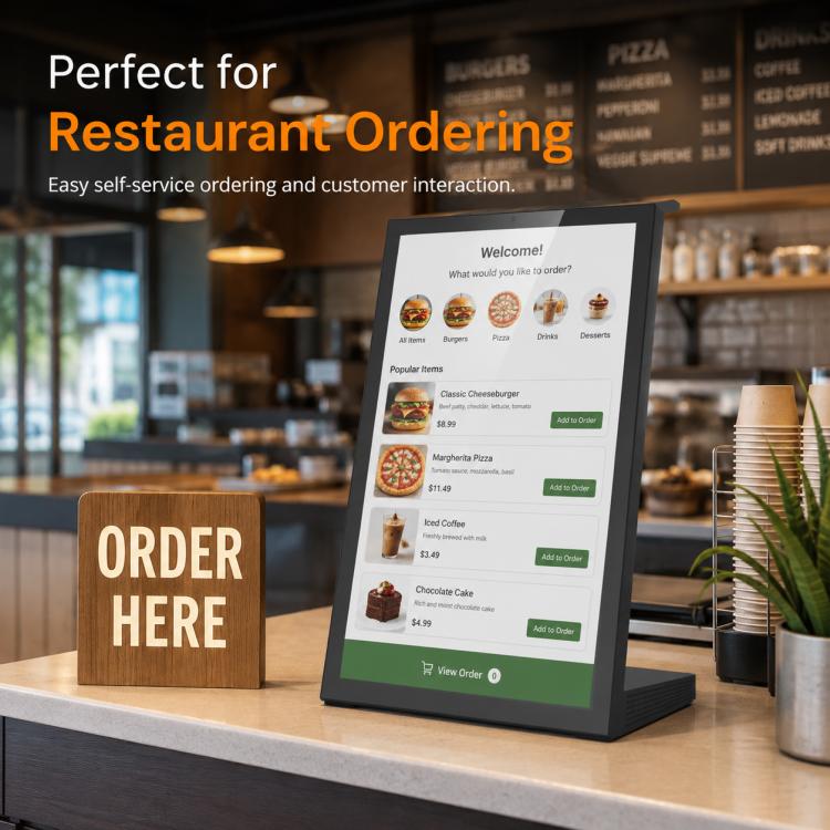 WL1539T 15.6 inch Android OS Commercial Smart Touch Digital Signage, Plug:US Plug