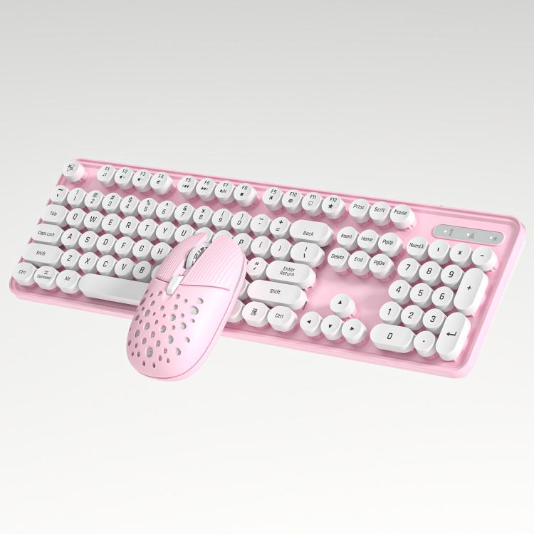 SHIPADOO EF128 2.4G 4800 DPI Wireless Keyboard Mouse Set, Solid Color Series