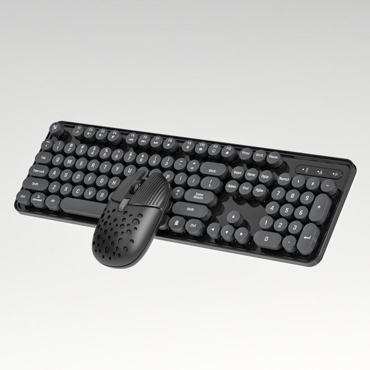 SHIPADOO EF128 2.4G 4800 DPI Wireless Keyboard Mouse Set, Solid Color Series