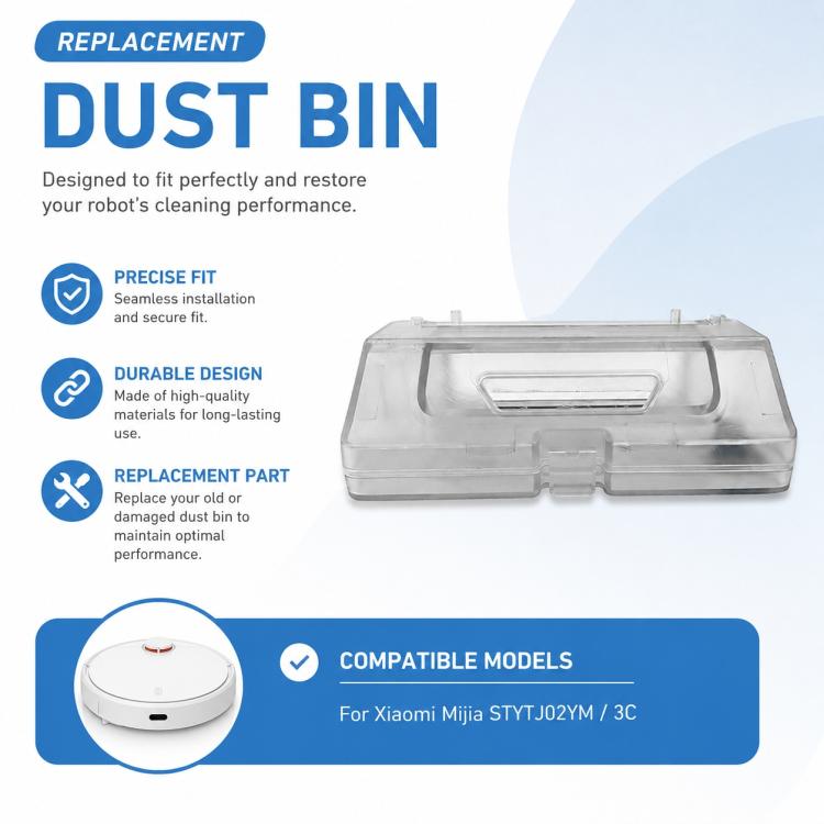 Replacement Accessories for Xiaomi Mijia Robot Vacuum Mop STYTJ02YM / 3C, Specification:Dust Box