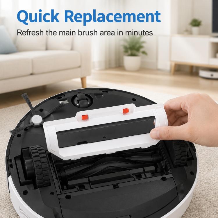 Replacement Accessories for Xiaomi Mijia Robot Vacuum Mop STYTJ02YM / 3C, Specification:White Main Brush Cover